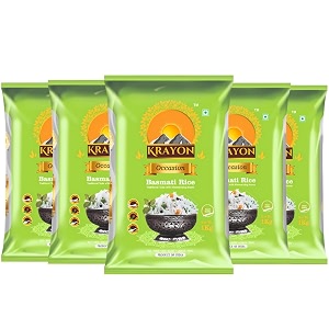 krayon occasion basmati rice - occasion premium basmati rice -pack of 5 - combo 5kgs