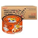 KRAZY TIGER BULDAK Spicy Stir-Fried Canned Kimchi - Korean Napa Cabbage, Extra Spicy, Perfect Ramen Topping, Kim Chi for Noodles, 5.64 oz, Pack of 24