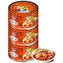 KRAZY TIGER BULDAK Spicy Stir-Fried Canned Kimchi - Extra Hot Korean Napa Cabbage, Fermented Vegetable for Ramen, Bibimbap, Rice Bowls, Tacos, Grilled Meats, Stews, Soups - Spicy Korean Condiment, 5.64 oz, Pack of 3