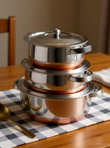 KRB Copper Handi Set 3 Pc Serving