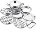 KRB Multi Kadai Idli Make Dhokla & Patra Plates Idli Maker (6 Plates,14Idlis) Induction & Standard Idli Maker (6 Plates, 14 Idlis )
