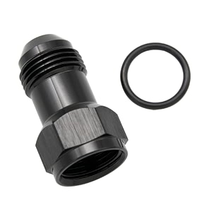 aluminum 8an female to 8an male extender fitting an8 extensions adapter connector with o ring black full length 415mm