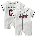 KREDE Baby Clothes Unisex White Bodysuit Rompers Custom Name Number for Baby Boys