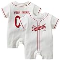 KREDE Baby Clothes Unisex White Bodysuit Rompers Custom Name Number for Baby Boys