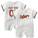 KREDE Baby Clothes Unisex White Bodysuit Rompers Custom Name Number for Baby Boys