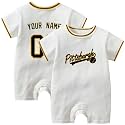KREDE Baby Clothes Unisex White Bodysuit Rompers Custom Name Number for Baby Boys