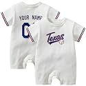 KREDE Baby Clothes Unisex White Bodysuit Rompers Custom Name Number for Baby Boys