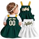 KREDE Baby Girl Clothes Custom Baby Strap Dress with Number Name for Baby Girl Gifts