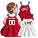 KREDE Baby Girl Clothes Custom Baby Strap Dress with Number Name for Baby Girl Gifts