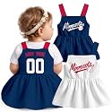 KREDE Baby Girl Clothes Custom Baby Strap Dress with Number Name for Baby Girl Gifts