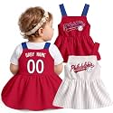 KREDE Baby Girl Clothes Custom Baby Strap Dress with Number Name for Baby Girl Gifts