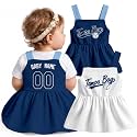 KREDE Baby Girl Clothes Custom Baby Strap Dress with Number Name for Baby Girl Gifts