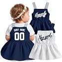 KREDE Baby Girl Clothes Custom Baby Strap Dress with Number Name for Baby Girl Gifts