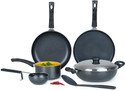 Kreme Kitchen Starter Kit Non-Stick Coated Cookware Set (Aluminium, 7 - Piece)