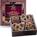 KREMERY - 12 Gourmet Chocolate Covered Pretzel Twists &amp; Grahams Gift Basket
