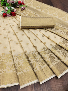 kreniw cotton silk embroidered blouse material
