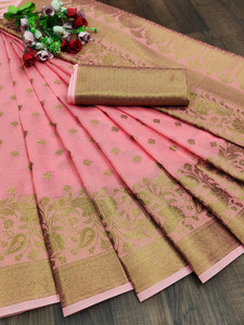 kreniw cotton silk self design blouse material