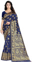 KRENIW Woven Banarasi Pure Silk Art Silk