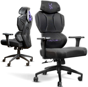 kreo altus gaming chair 3d armrests xl wide flat seat 2d adjustable headrest gaming chair