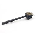 KRESHU 14.5Inch Barbecue BBQ Grill Cleaning Brush Two-Sided Stainless Steel Scraper | Extra Strong Cleaner Accessories for/Smoker/Gas/Charcoal (3IN1 Brush-Small)