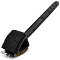 KRESHU 3-in-1 BBQ Grill Cleaning Brush, Scraper, Wire Bristles & Scrub Pad