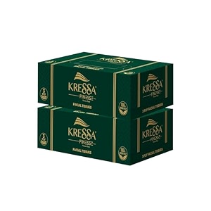 kressa 3 ply face tissue box  facial tissue  80 pulls per box total 160 pulls made of 100 natural virgin pulp pack of 2