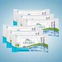 Kressa Aloevera Cucumber Refreshing Wet Wipes | Face Cleansing Wipes | Made with Natural & Viscose Fibre | Hydrating, Paraben & Alcohol Free (Pack Of 6)