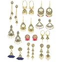 kreyam's Earrings for Women fashion Jhumka for Girls | Combo Set of 11 Set | Fashion Jewellery Women Artificial Gold Plated | Fancy latest Alloy Jhumki Chandbali Earring | Drops &amp; Danglers