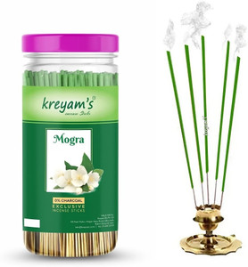 kreyams ags-001 mogra agarbatti incense sticks 400gm agarbatti mogra 225 units set of 1