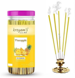 kreyams pineapple agarbatti doop stick imegica mogara pineapple royal woods combo 240 incense sticks set