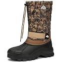 Kricely Men's Snow Boots Waterproof Non-Slip Outdoor Hiking Athletic Warm Fur Boot Comfortable Causual Cold-Weather Boots
