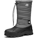Kricely Men's Snow Boots Waterproof Non-Slip Outdoor Hiking Athletic Warm Fur Boot Comfortable Causual Cold-Weather Boots