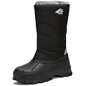 Kricely Men's Snow Boots Waterproof Non-Slip Outdoor Hiking Athletic Warm Fur Boot Comfortable Causual Cold-Weather Boots