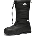 Kricely Men's Snow Boots Waterproof Non-Slip Outdoor Hiking Athletic Warm Fur Boot Comfortable Causual Cold-Weather Boots