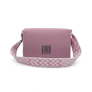 KRIFTY Sling Bag with Geometric Patterned Strap