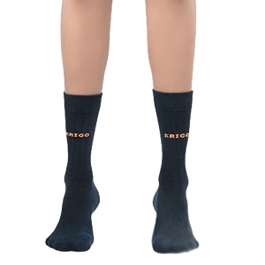 diabetic neuropathy socks for sensitive feet- unisex blue comfort amp blister protection  made in india
