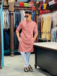KriKan Men Kurta Pyjama Set