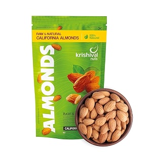 KRISHIVAL NUTS 100 Natural Premium California Almonds