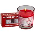 Soy Wax Rose Scented Glass Candles for Room Decoration, Festival, Candle Night Dinner &amp; Birthday.(Pack of 2, Pink) 45 g Each
