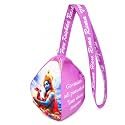 Krishna with Cow Printed Gomukhi Japa Mala Bag with Zip Pocket, Cotton Chanting Bag for Mantra Jaap, Tulsi/Rudraksha Mala Storage(Colorful) (Baby Pink)