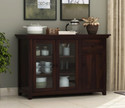 Krishna Wood Decor Solid Sheesham Wood Kitchen Cabinet With Multiple Shelves For Kitchen/ Storage | Solid Wood Kitchen Cabinet