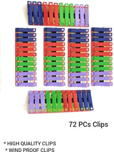 krishnaa enterprises rust free drying clothes clipcloth pegdrying pinspegs for hanger iron cloth clips multicolor pack of 72