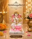 krishnagallery1 White Ganesh Murti Home Temple Decorative