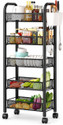 KriShyam 5 Tier Rolling Storage Rack