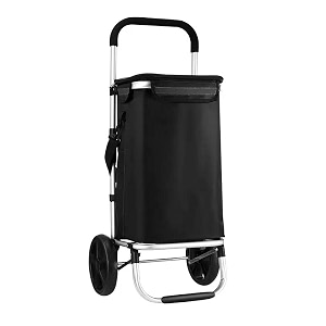 krishyam grocery trolley bag with wheels foldable shopping trolley bag for vegetables large capacity shopping cart with removable bag for market amp daily use