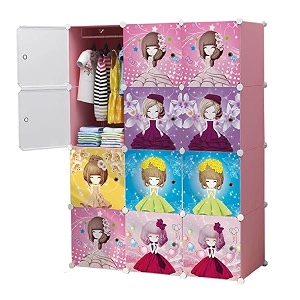 krishyam portable closet wardrobe cube wardrobe for hanging clothes modular cabinet for space saving ideal storage organizer cube for books toys towels