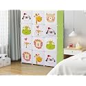KRISHYAM Portable Closet Wardrobe Cube Wardrobe for Hanging Clothes, Modular Cabinet for Space Saving, Ideal Storage Organizer Cube for Books, Toys, Towels (Green)