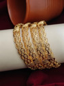 Kriva Trading Brass Gold-plated Bangle