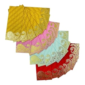 pack of 100 shagun rectangle shape sagan gift envelopes for weddings birthdays baby shower anniversary red green pink orange