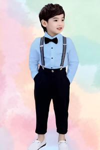 kriyu creation dungaree for boys casual solid cotton blend